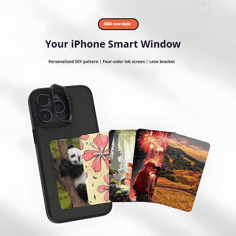 Smart NFC Color E-ink Screen Creative Projection Screen DIY Phone Case