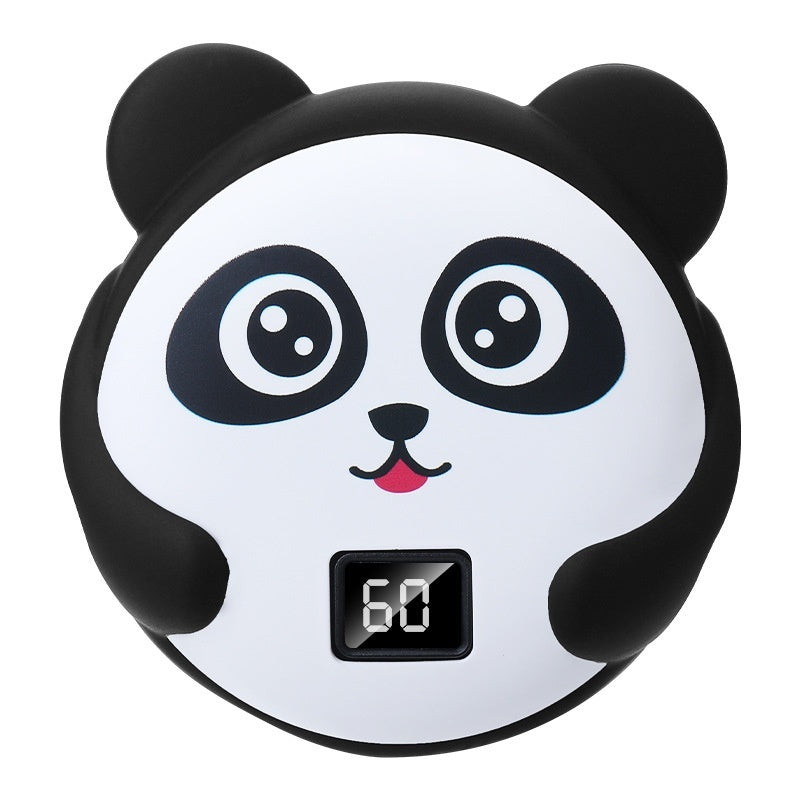 New Mini Panda Hand Warmer Rechargeable USB Digital Display Temperature Control Heating Pad Hand Warmer