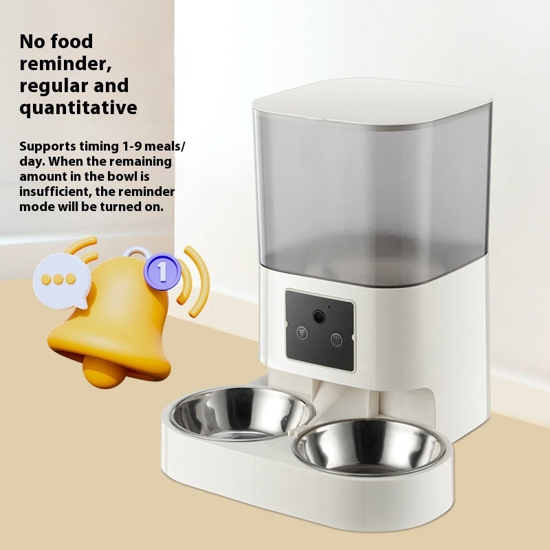 Timing Quantitative Remote Control Automatic Pet Feeder Cat Food Dog Food Intelligent Feeding Machine