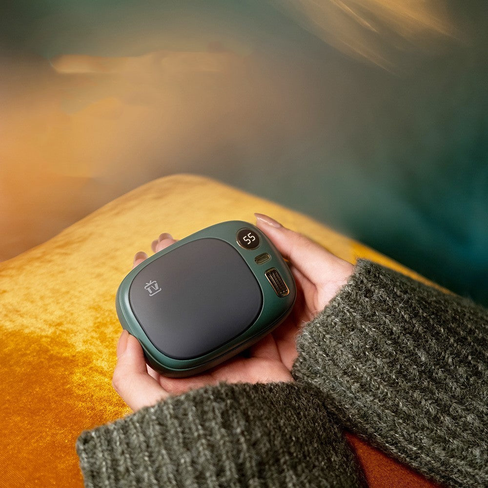 USB Portable Double-sided Heating Hand Warmer Mobile Power Bank
