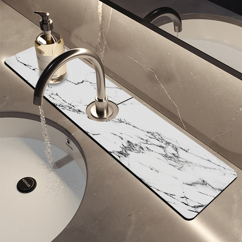 Light Luxury Kitchen Diatom Ooze Faucet Suction Water Cushion Quick-drying Wash Basin Sink Splash-proof