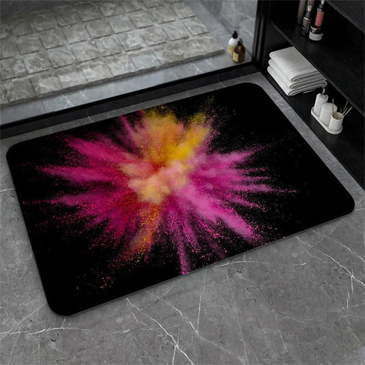 Nordic Light Luxury Marbling Diatom Ooze Absorbent Non-slip Floor Mat Toilet Door Quick-drying Feet