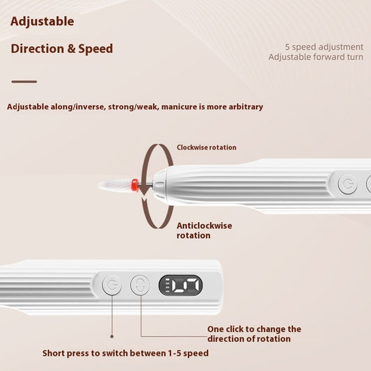 New Electric Portable Nail Polishing Machine