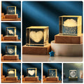 3D Transparent Crystal Cube Desktop Decoration Small Night Lamp Bedroom Home Decor For Kids Party Children Birthday Gifts