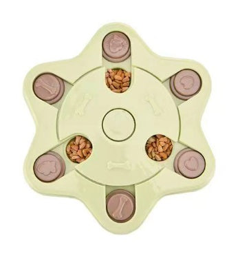 Dog eating interactive stuffy toy