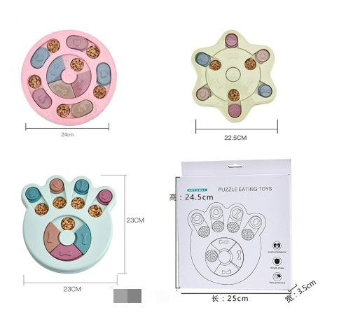 Dog eating interactive stuffy toy