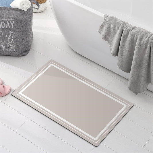 Nordic Light Luxury Marbling Diatom Ooze Absorbent Non-slip Floor Mat Toilet Door Quick-drying Feet