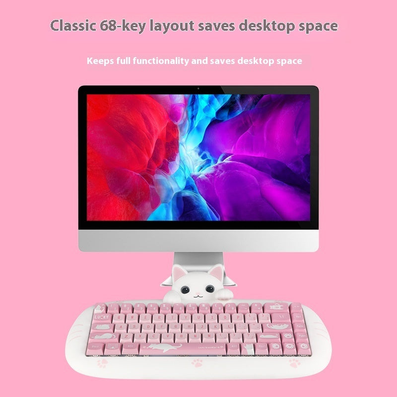 Three-mode Color Matching Luminous Machinery Keyboard