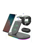Suitable For  Watch,  Mobile Phone New Product 15W Wireless Charger Three In One