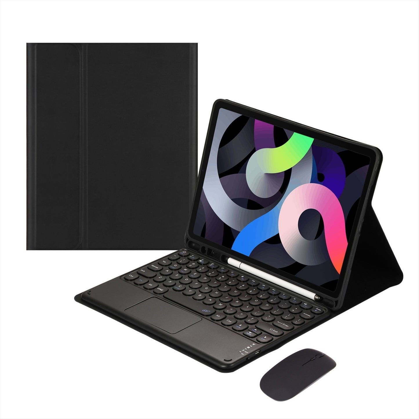 Touch Magnetic Keyboard Leather Case With Pen Slot
