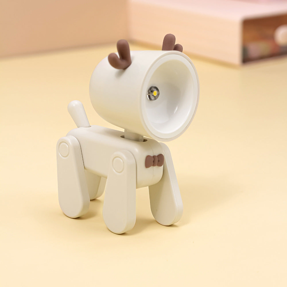 Rechargeable Version Cartoon Puppy Deer Night Light