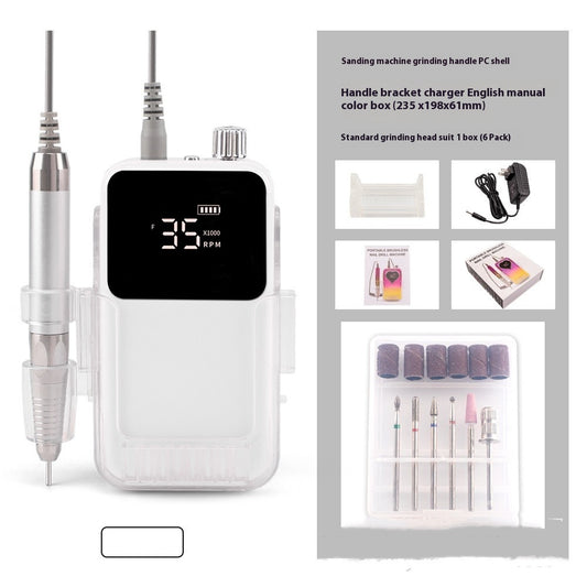 Brushless Nail Polishing Machine Charging Portable