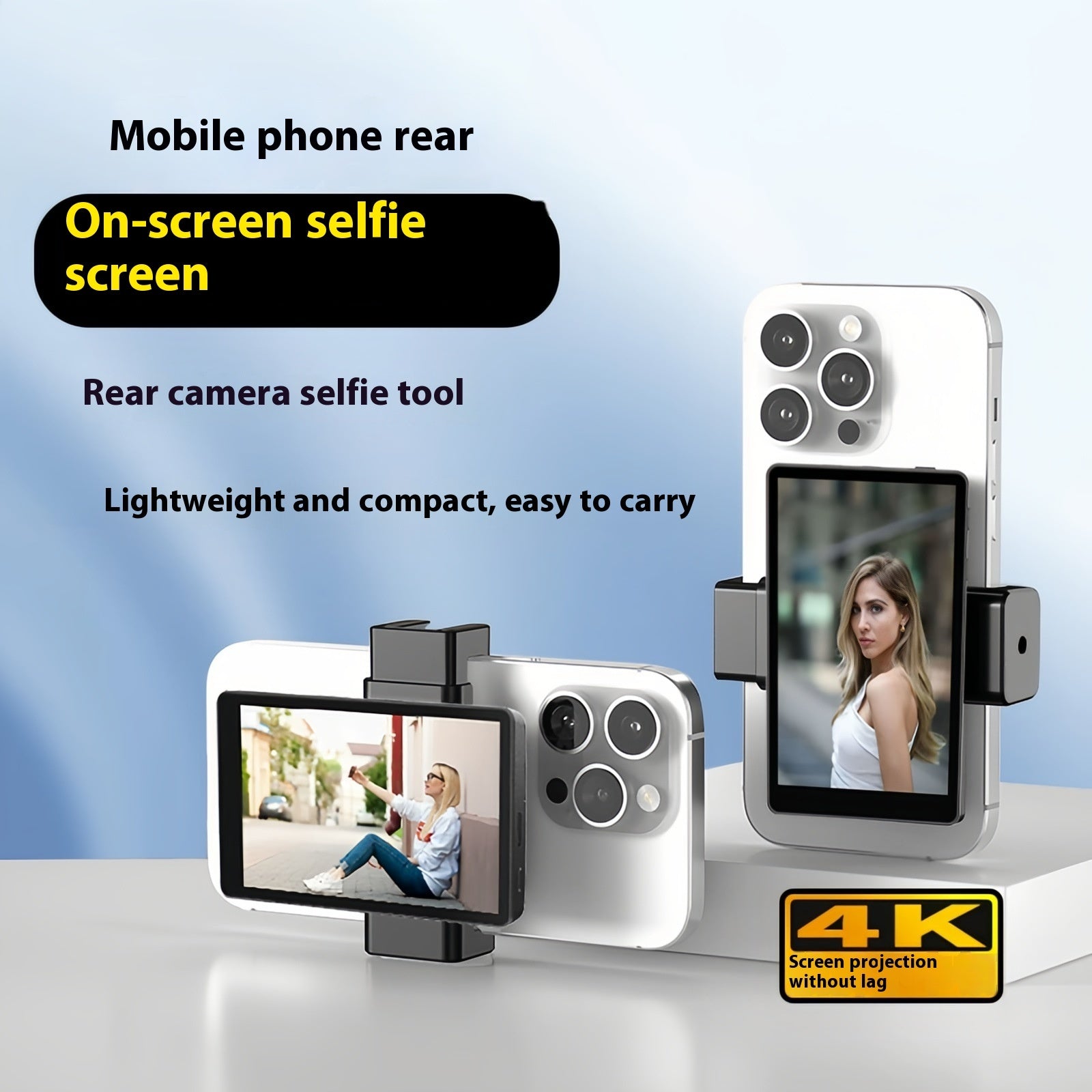 Mobile Phone Rear Selfie HDMI Same Screen Device