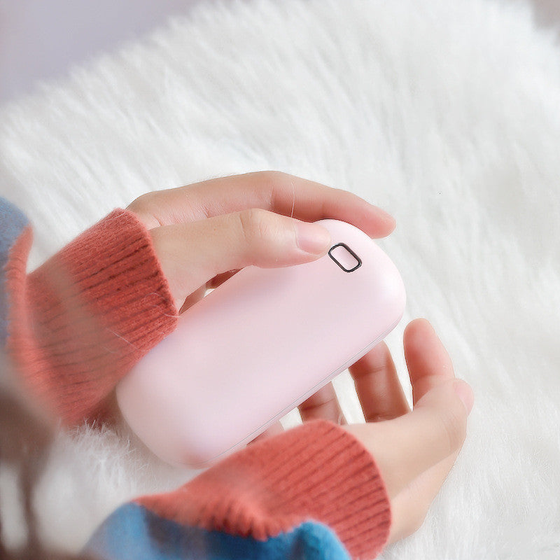 Little white hand warmer multi-function power bank
