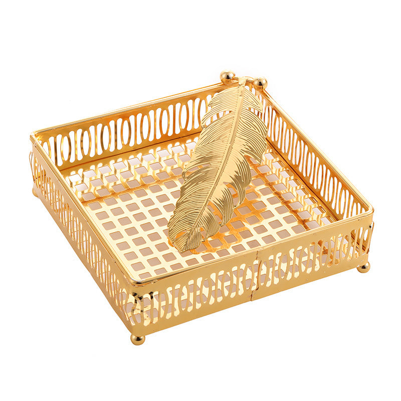 New Light Luxury Drain Fruit Plate Creative Personality Decoration