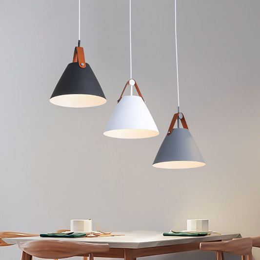 Nordic Dining Room Chandelier Creative Art Simple Personality Macaron Bedroom Bar Lamp