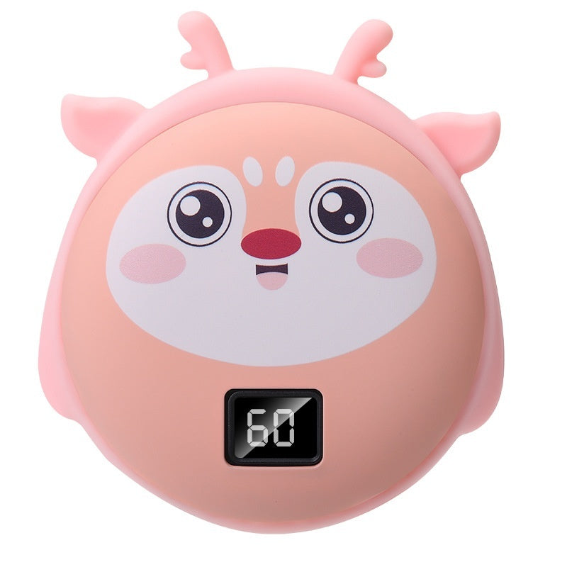 New Mini Panda Hand Warmer Rechargeable USB Digital Display Temperature Control Heating Pad Hand Warmer