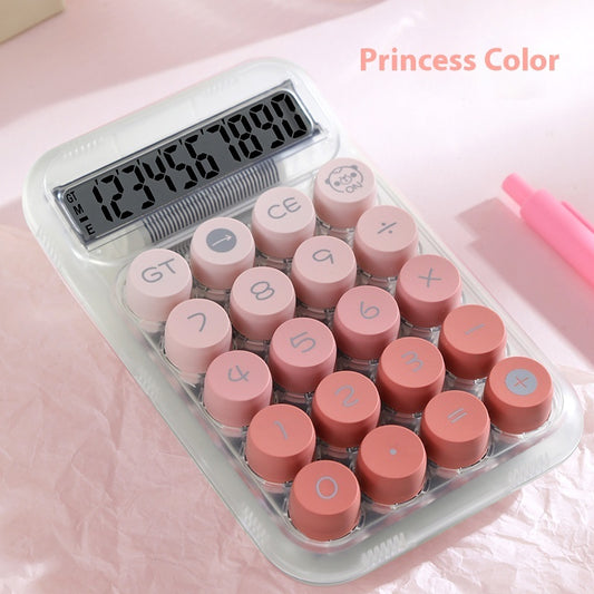 Grade Gradient Color Round Mechanical Keyboard Calculator