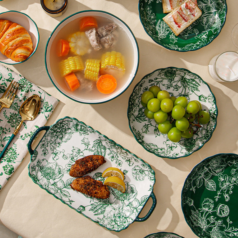 Bowl And Plate Combination Household Ceramic Tableware Suit