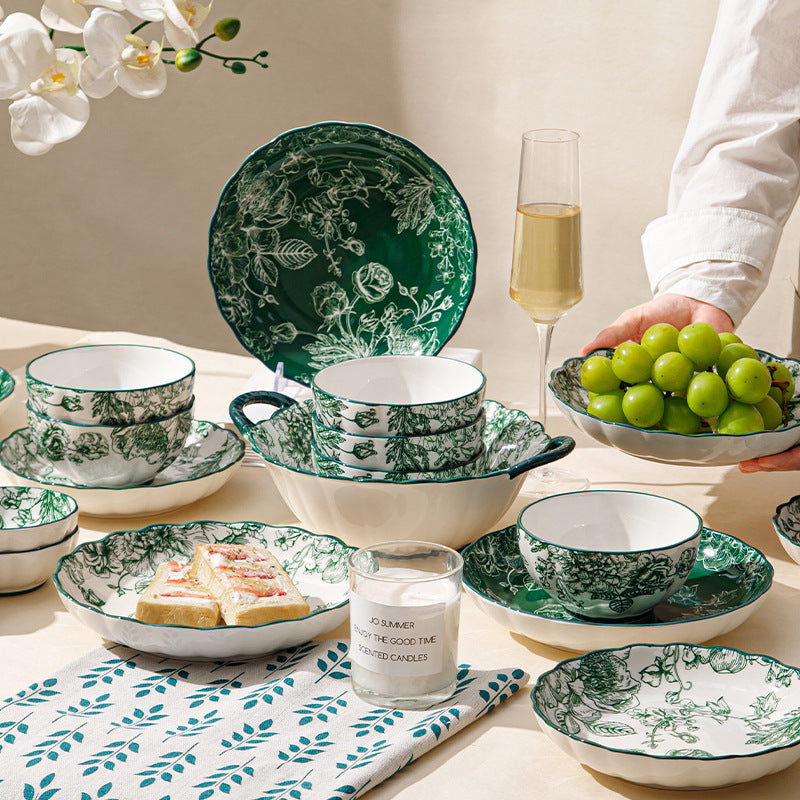 Bowl And Plate Combination Household Ceramic Tableware Suit
