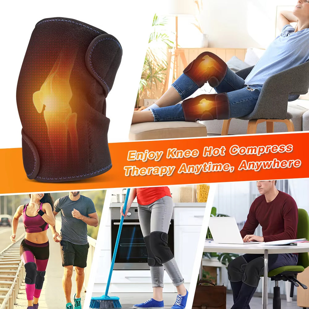 Warm Heating Knee Pads Self-Heating Magnet Therapy With 2x16 Energy Non-Electric Relieve Cold Knees And Prevent Old Cold Legs