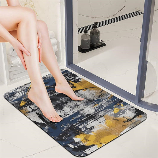 Nordic Light Luxury Marbling Diatom Ooze Absorbent Non-slip Floor Mat Toilet Door Quick-drying Feet
