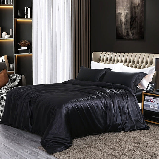 Four-piece Silky Sleep Bare Silk Quilt Cover