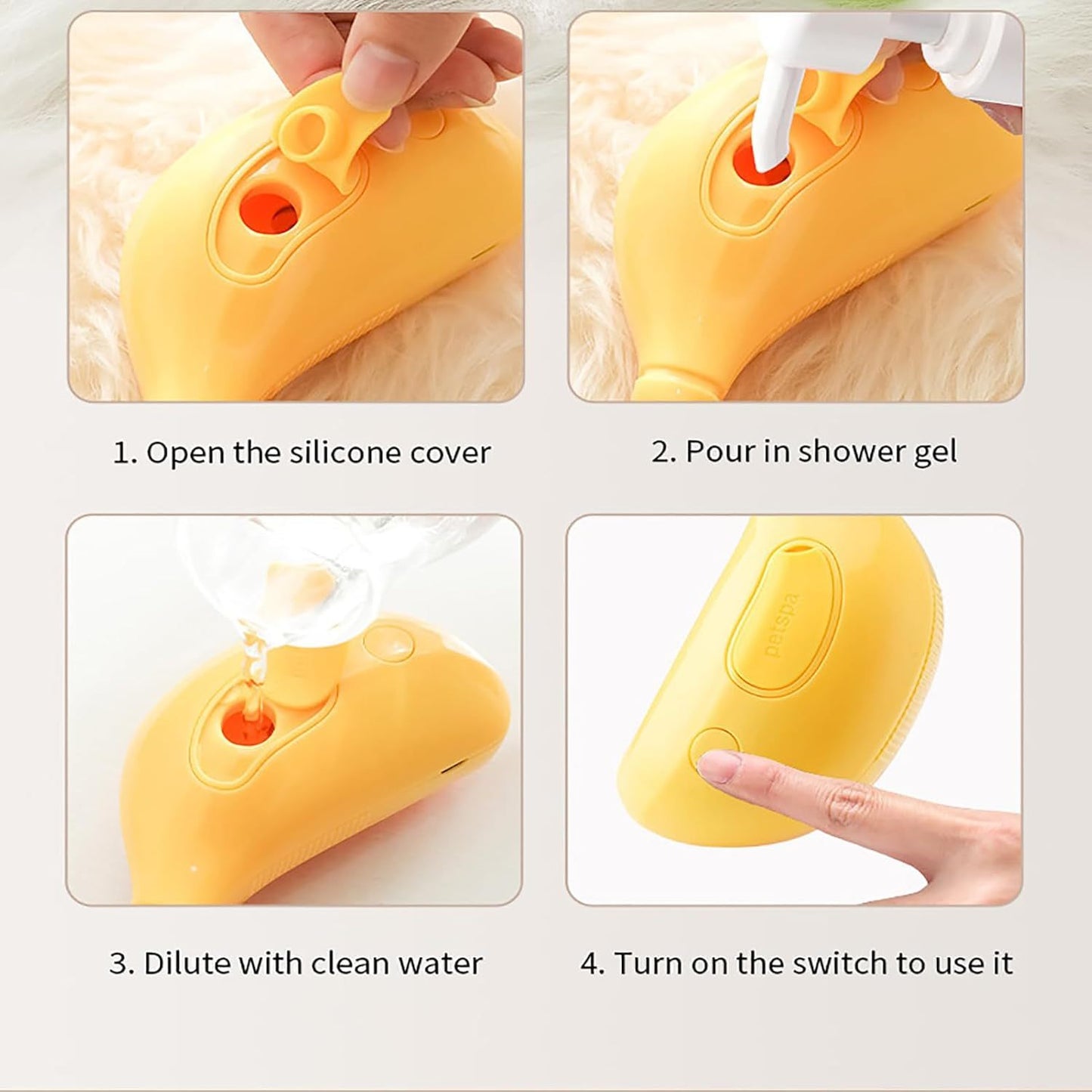 Cat Steam Brush 3 In1 Steam Cat Brush Rechargeable Silicone Steam Brush Massage Grooming Pet Brush Multifunctional Pet Hair Comb For Removing Tangled And Loosse Hair