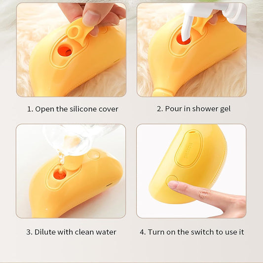 Cat Steam Brush 3 In1 Steam Cat Brush Rechargeable Silicone Steam Brush Massage Grooming Pet Brush Multifunctional Pet Hair Comb For Removing Tangled And Loosse Hair