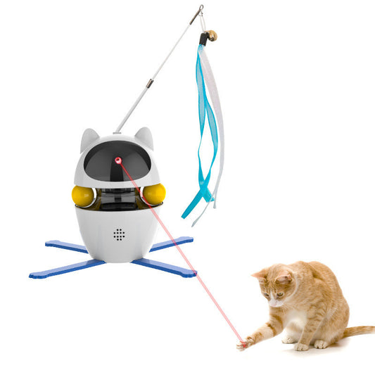 New Cat Toy Automatic Smart Cat Stick Spill Ball Set