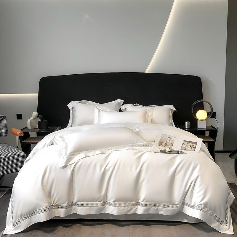 Long-staple Cotton Fitted Sheet Duvet Cover Four-piece Set
