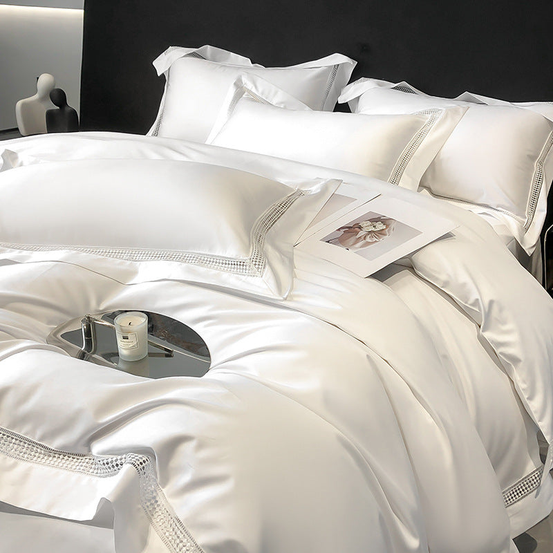 Long-staple Cotton Fitted Sheet Duvet Cover Four-piece Set