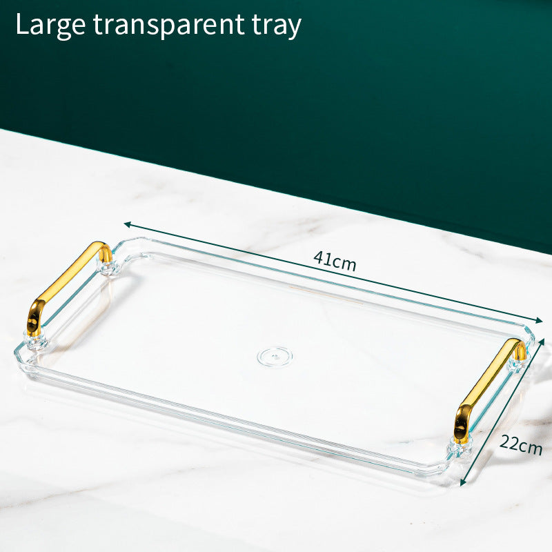 High-end Tray Household Rectangular Tea Cup Plastic Plate