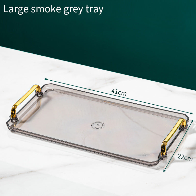 High-end Tray Household Rectangular Tea Cup Plastic Plate