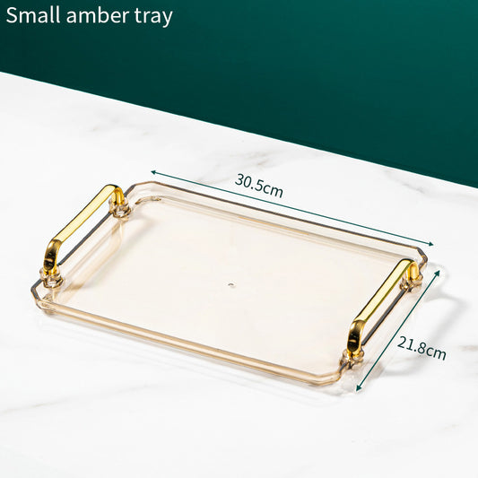 High-end Tray Household Rectangular Tea Cup Plastic Plate