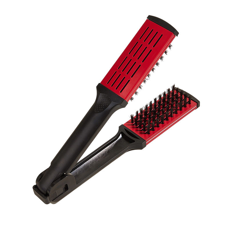 Pull Straight Clip Hair Plate Wholesale V Clip Plate Comb Mane Shape Straight Roll