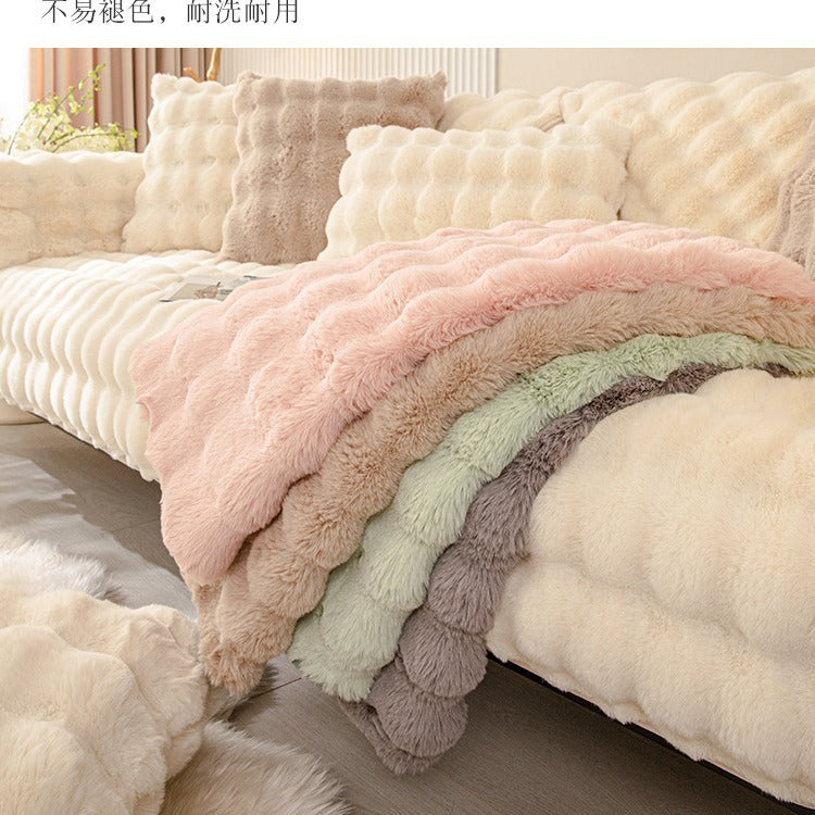 Plush Sofa Cushion Winter Antislip Cushion Thickened Nordic Simple
