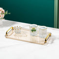 High-end Tray Household Rectangular Tea Cup Plastic Plate