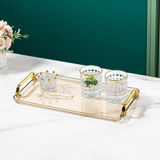 High-end Tray Household Rectangular Tea Cup Plastic Plate
