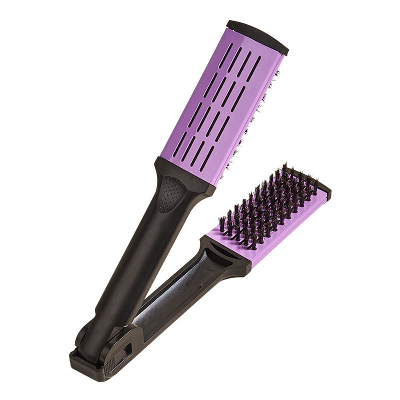 Pull Straight Clip Hair Plate Wholesale V Clip Plate Comb Mane Shape Straight Roll