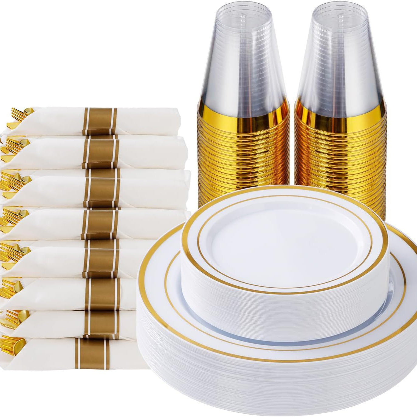 Tableware Set Disposable Wineglass Knife, Fork And Spoon Hard Plastic Fruit Hollow Plate