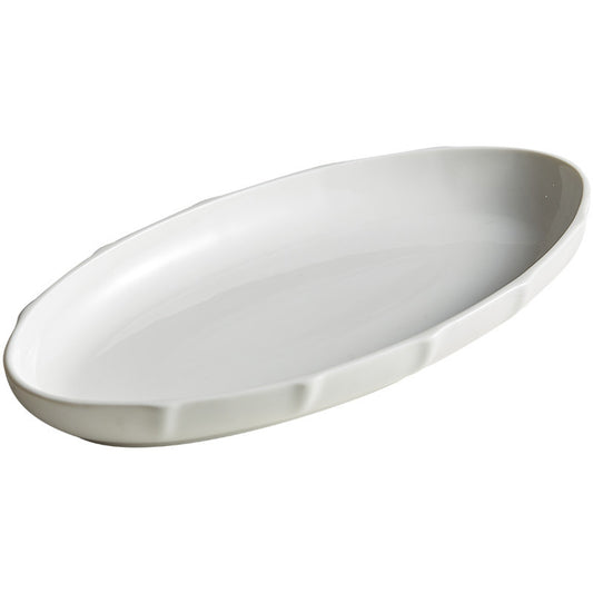 Household Steamed Fish Plate Good-looking Large Exquisite Japanese Style Dinner Plate High-grade