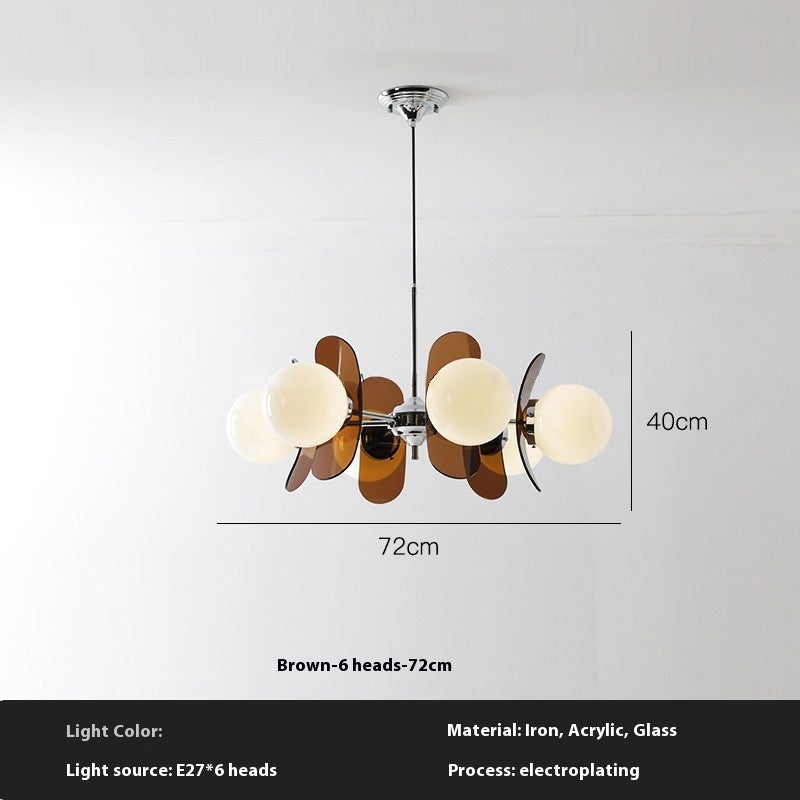 Retro Dining Room Chandelier Living Room Bedroom Eye Protection Chandelier