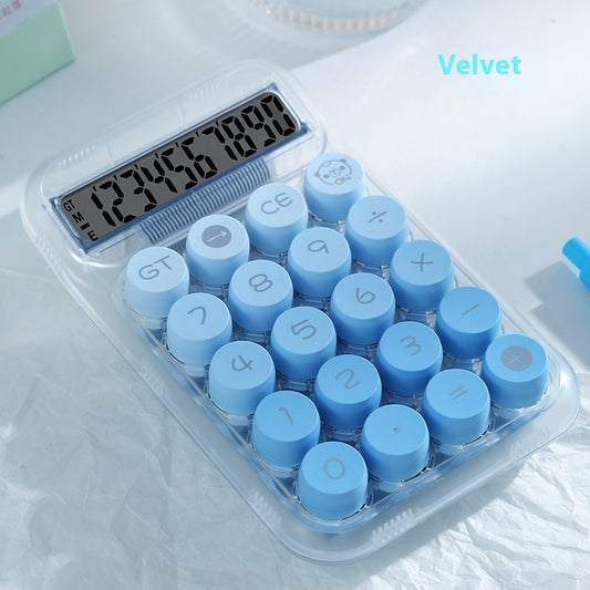 Grade Gradient Color Round Mechanical Keyboard Calculator