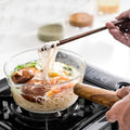 Borosilicate glass household soup pot