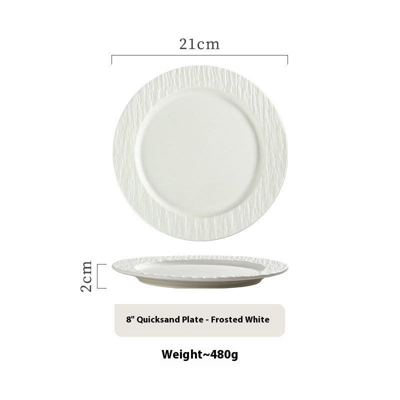 Black Light Luxury High-grade Western Restaurant Steak Plate