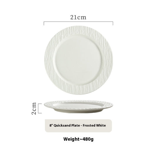 Black Light Luxury High-grade Western Restaurant Steak Plate