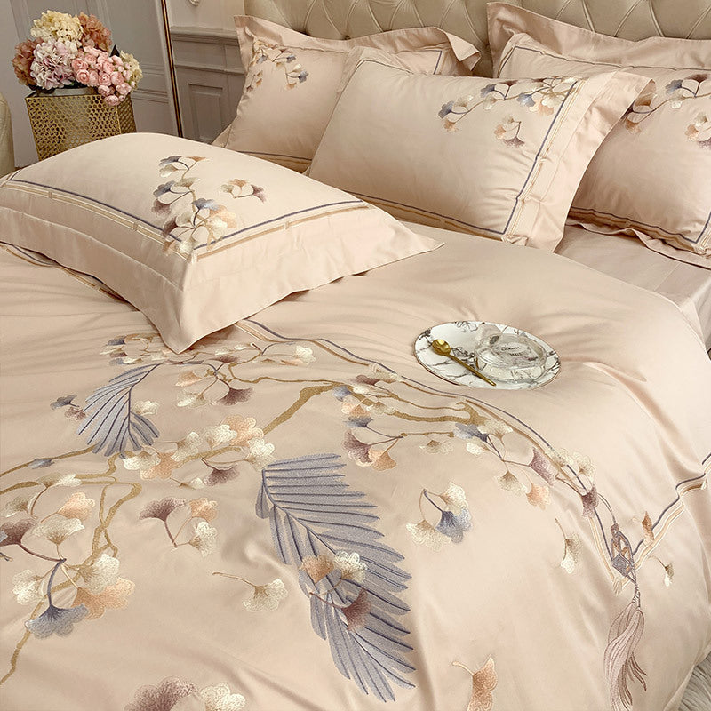 New Chinese Style 100 Thread Long Staple Cotton Four Piece Set National
