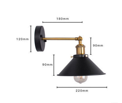 Theme Dining Living Room Corridor Retro Wall Lamp