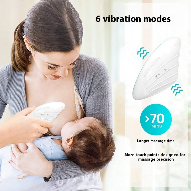 Wireless Heating Chest Massager Promote Lactation Portable